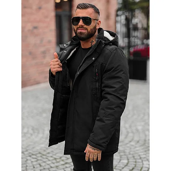 Vīriešu melna ziemas jaka Mason JS/5M3223/392