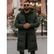 Vīriešu tumši zaļa ziemas jaka Bruno JS/19M1290/136