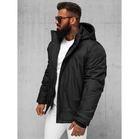 Juoda vyriška žieminė striukė Gamol JS/91M9906/392Z