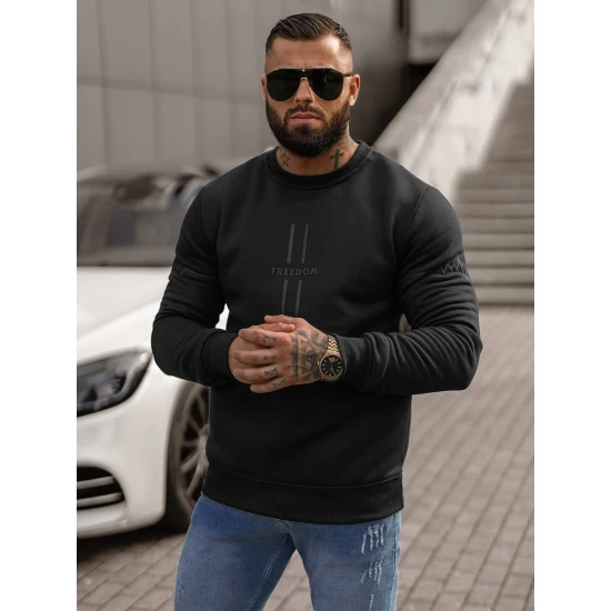 Melns džemperis Freedom JS/8B1358/3