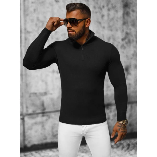 Melns vīriešu džemperis Makar