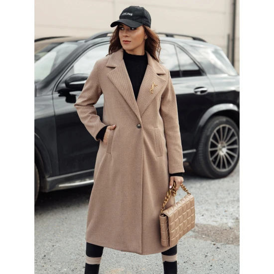 Sievieš brūns mētelis Abel NY0739