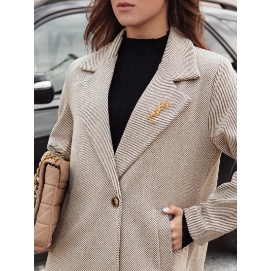 Sieviešu brūns mētelis Abel NY0741