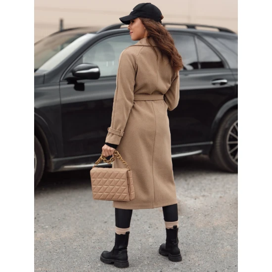 Sieviešu brūns mētelis Cameli NY0743