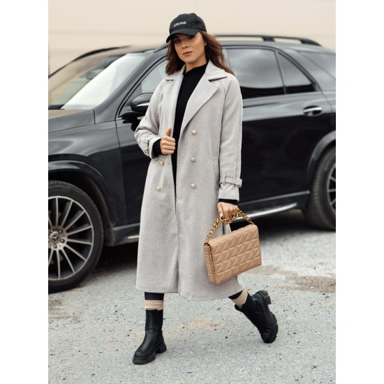 Sieviešu brūns mētelis Cameli NY0744