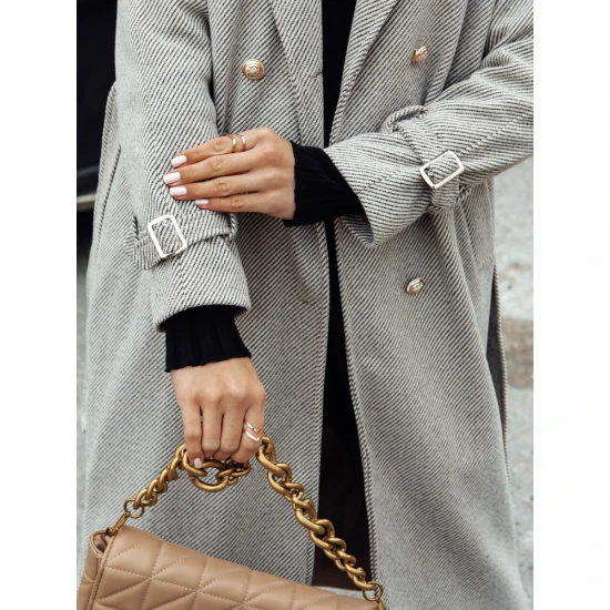 Sieviešu brūns mētelis Cameli NY0744