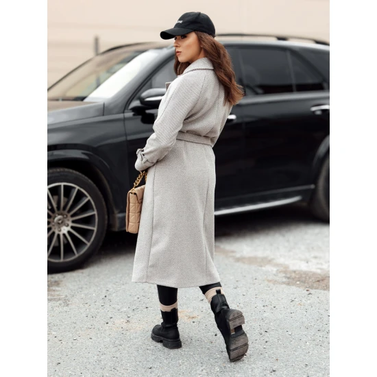 Sieviešu brūns mētelis Cameli NY0744