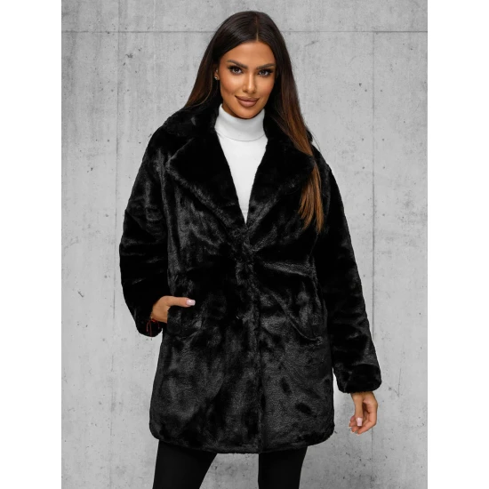 Sieviešu melns mētelis Klara JS/11Z8168Z