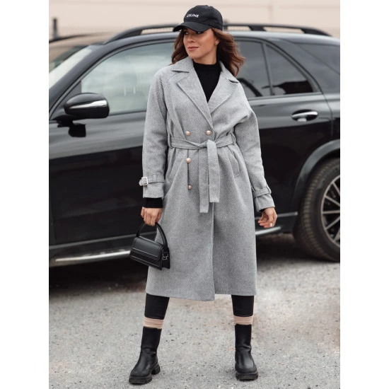 Sieviešu pelēks mētelis Cameli NY0742