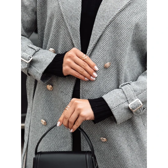 Sieviešu pelēks mētelis Cameli NY0742