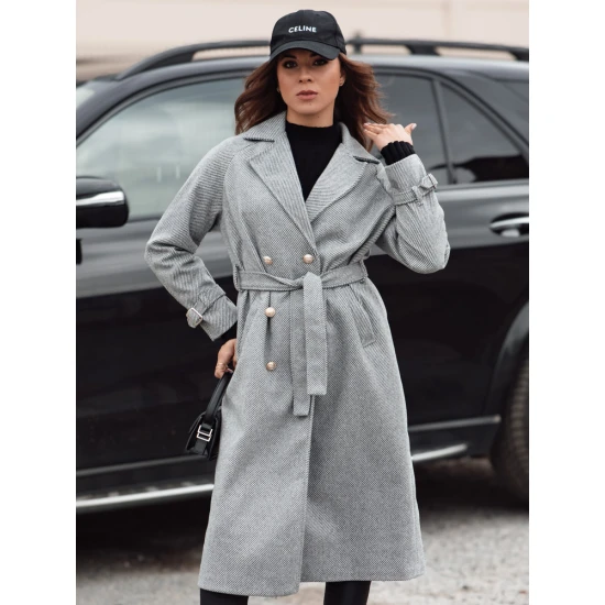 Sieviešu pelēks mētelis Cameli NY0742