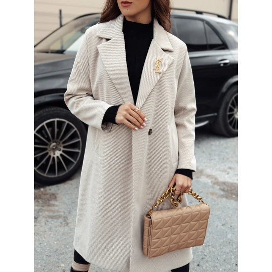 Sieviešu smilškrāsas krāsas mēteļi Abel NY0738