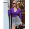 Sieviešu violets džemperis Lili MY2040