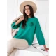 Sieviešu zaļš oversize džemperis Justi MY2008