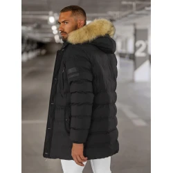 Vīriešu melna ziemas jaka Tulen