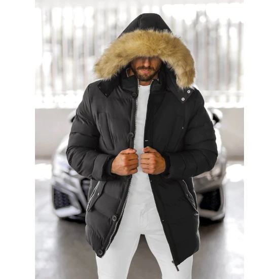 Vīriešu melna ziemas jaka Tulen JS/5M3122/392Z