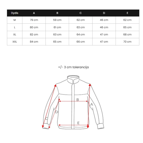 Vīriešu melna ziemas jaka Tulen JS/5M3122/392Z