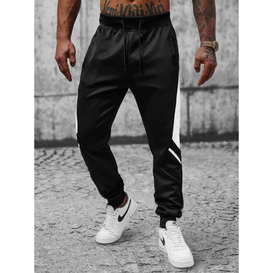 Vīriešu melnas bikses Brin JS/8K182