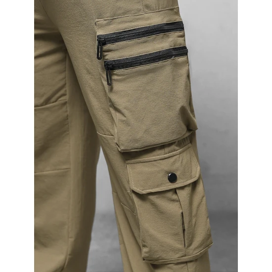 Vīriešu platās bikses Olimp brūnas O/PS5527