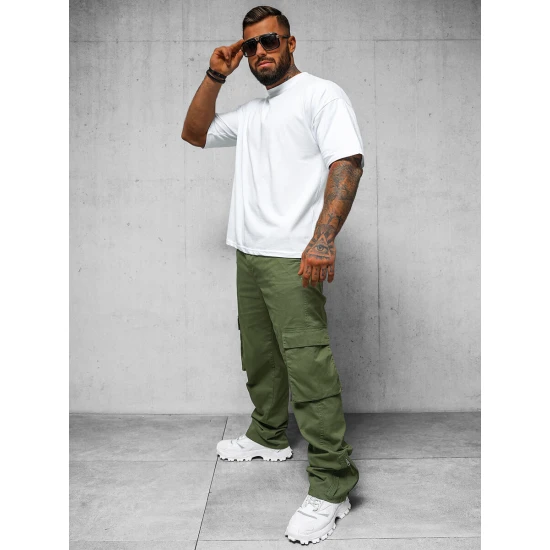 Vīriešu platas haki krāsas bikses Deril O/G3016Z