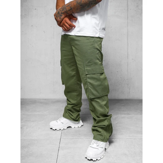 Vīriešu platas haki krāsas bikses Deril O/G3016Z