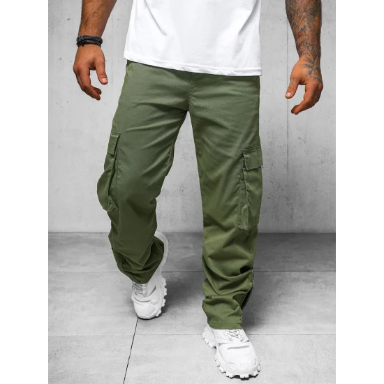 Vīriešu platas haki krāsas bikses Deril O/G3016Z