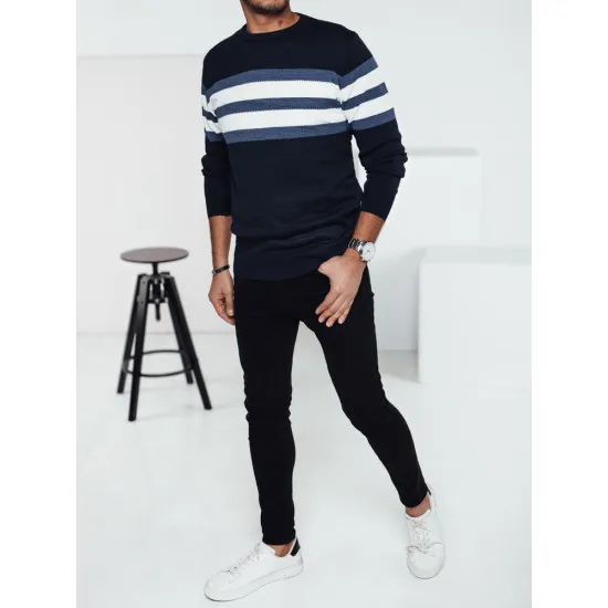 Men's dark blue jumper Firol WX2248