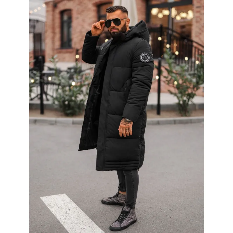 Vīriešu melna ziemas jaka Bruno JS/19M1290/392