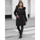 Adnel melna sieviešu divpusējā jaka TY4587