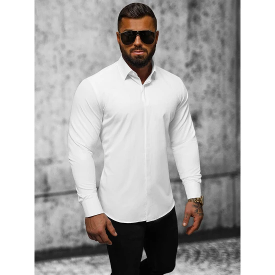 Balts vīriešu krekls Fulio O/V76Z