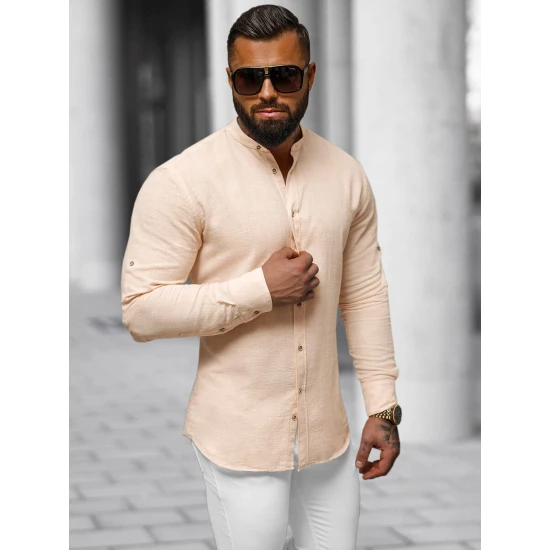 Brūns vīriešu krekls Adam O/V85Z