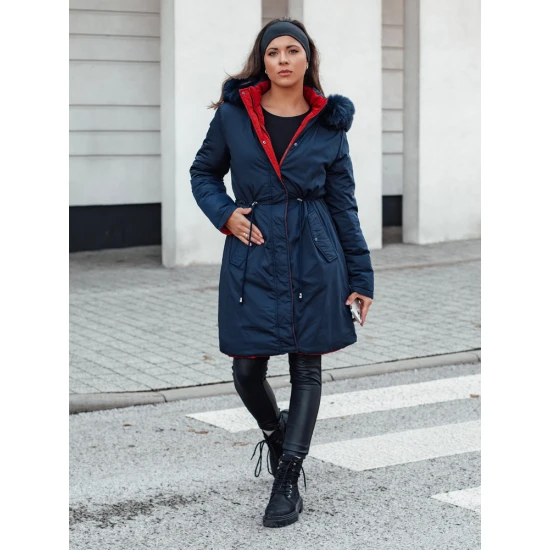 Tumši zila dāmu divpusējā jaka Adnel TY4590