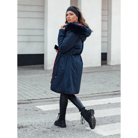 Tumši zila dāmu divpusējā jaka Adnel TY4590