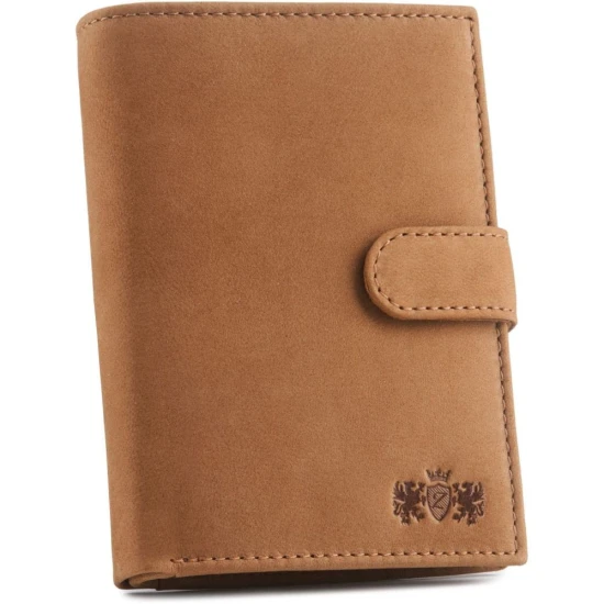 Vīriešu brūns ādas maks ar aizdari Philip ZG-N4-F10 Premium