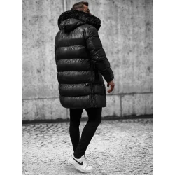 Vīriešu melna jaka Alom