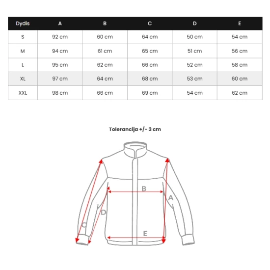 Sarkana vīriešu jaka Alom