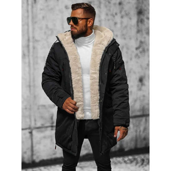 Vīriešu melna ziemas jaka Optin JS/5M3123/392