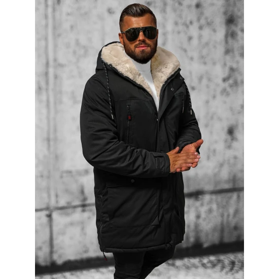 Vīriešu melna ziemas jaka Optin JS/5M3123/392