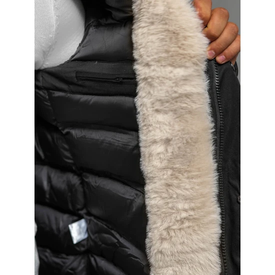 Vīriešu melna ziemas jaka Optin JS/5M3123/392