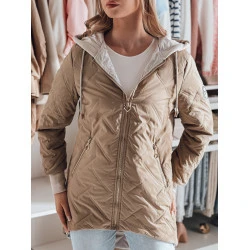 Brūna sieviešu stepēta jaka Merina