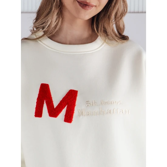 Sieviešu balts džemperis Aven BY1353