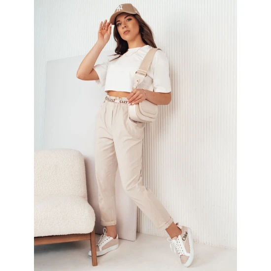 Sieviešu bikses gaiši brūnas Erli UY2027