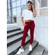 Sieviešu bordo krāsas ikdienas bikses Flor JS/CK01