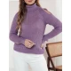 Sieviešu violets džemperis ar augstu apkakli Fibi MY2409