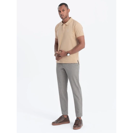 Vīriešu brūns polo krekls Cristan V22 S1374