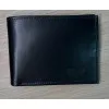 Vīriešu dabīgās ādas maks Damian (melns ar zilu) N054-W blue Premium