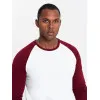 Vīriešu krekls ar garām piedurknēm Artur, balts/bordeaux V2 OM-LSCL-0105