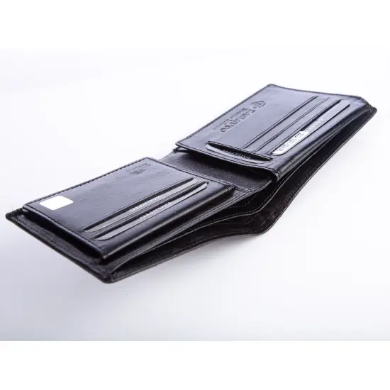 Vīriešu melns īstas ādas maks Danil ZG-107-BAR Premium