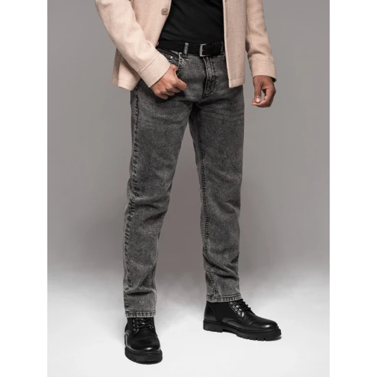 Vīriešu pelēkie džinsi Joy V4 OM-PADP-0217