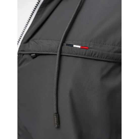 Tumši pelēka jaka ar kapuci Kemir JS/16M9207/92